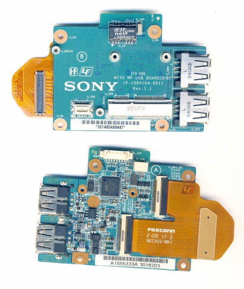 Плата USB Sony Vaio VGN-SR серий M750 MP USB BOARD 1P-1084104-6011