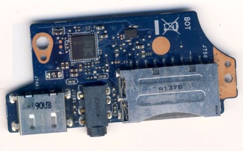 ASUS ZENBOOK UX31E AUDIO USB CARD READER BOARD