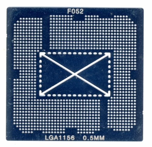Трафарет прямого нагрева LGA1156 socket Intel