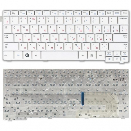 Клавиатура ноутбука Samsung N102, N128, N140, N143 белая