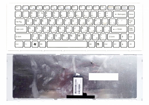 Клавиатура ноутбука Sony Vaio VPC-EG, VPCEG, VPC-EK, белая