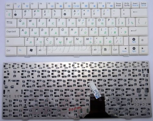 Клавиатура ноутбука Asus Eee PC 1000H, 1000HE белая