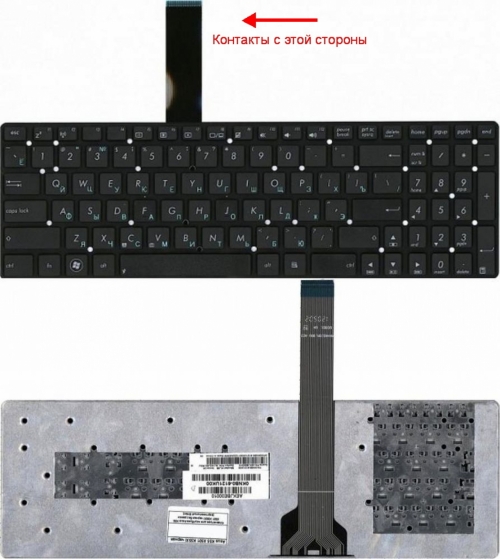 Клавиатура для ноутбука Asus A55 K55  A75 K75 серий R500 R700V U57 X751
