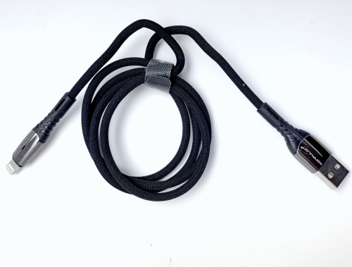 Качественный прочный кабель Lightning для Iphone и Ipad 1 м. Konfulon S92