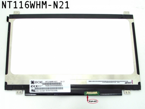 NT116WHM-N23 матрица для ноутбука 11.6", 1366x768 уши верх - низ , 30 pin