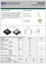 Транзистор  AON7202 AON7410 N-Channel MOSFET