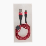Кабель USB - micro USB , 1,2 метра. Красный. Konfulon S61 red