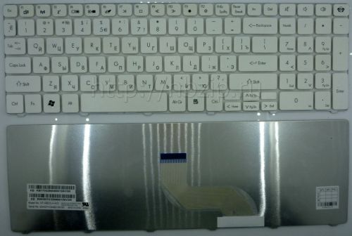 Клавиатура ноутбука Packard Bell LM81, LM85, LM86,  белая